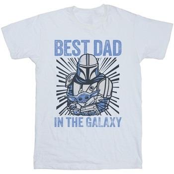 T-shirt Disney Mandalorian Best Dad Galaxy