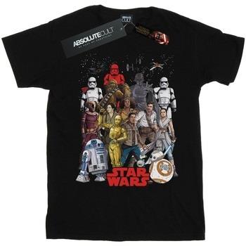 T-shirt Disney The Rise Of Skywalker Character Collage