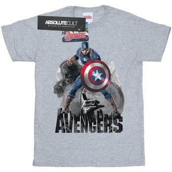 T-shirt enfant Marvel Captain America Action Pose
