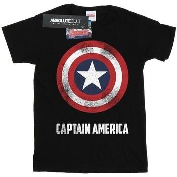 T-shirt Marvel Captain America Shield Text
