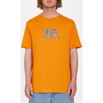 T-shirt Volcom Camiseta Justin Hager In Type SS - Saffron