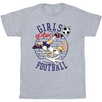 T-shirt enfant Dessins Animés Girls Play Football