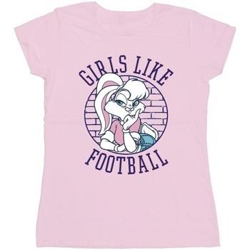 T-shirt Dessins Animés Lola Bunny Girls Like Football