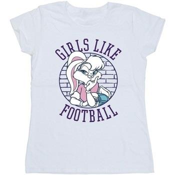 T-shirt Dessins Animés Lola Bunny Girls Like Football