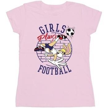 T-shirt Dessins Animés Lola Bunny Girls Play Football