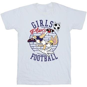 T-shirt Dessins Animés Lola Bunny Girls Play Football