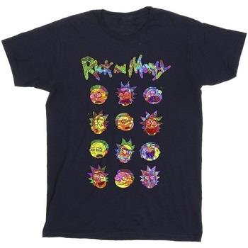 T-shirt Rick And Morty Tie Dye Faces