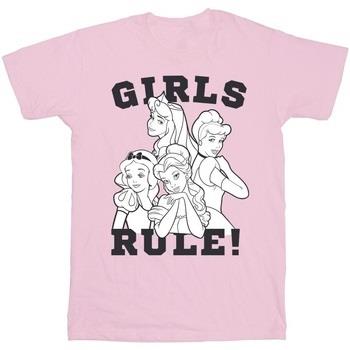 T-shirt enfant Disney Princesses Girls Rule