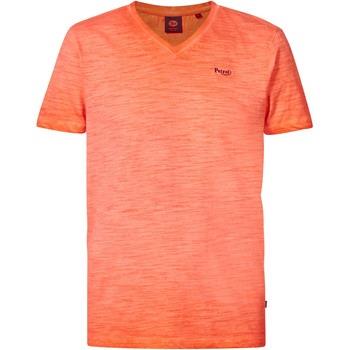 T-shirt Petrol Industries T-Shirt Bellows Melange Orange Vif