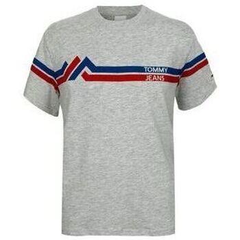 T-shirt Tommy Jeans T-SHIRT Stripe Mountain Tee Homme gris