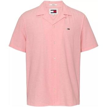 Chemise Tommy Jeans Chemise homme Ref 62930 TIC Rose