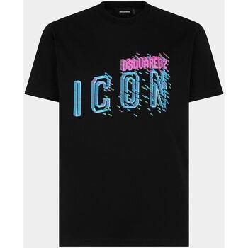 Sweat-shirt Dsquared T-Shirt Pixeled Icon Cool Fit Tee noir
