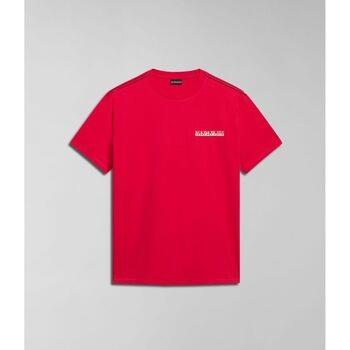 T-shirt Napapijri S-GRAS NP0A4HQN-R25 RED BARBERRY