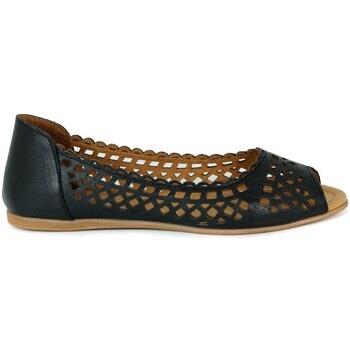 Chaussures Top3 BAILARINAS DE PIEL SR24497 NEGRO