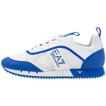 Baskets Emporio Armani EA7 Basket homme EA7 BLeu et blanche X8X027 KX0...