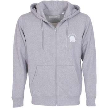 Sweat-shirt Harrington Sweat à capuche zippé gris chiné