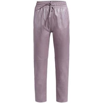Pantalon Oakwood Pantalon jogpant en cuir Gift Metal Ref 60959 Rose
