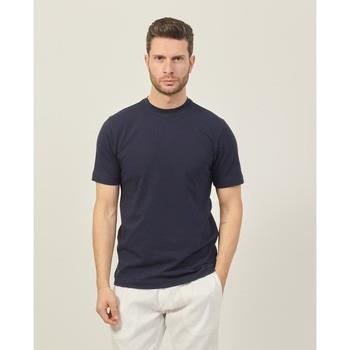 T-shirt Gazzarrini T-shirt en coton bleu avec logo au dos
