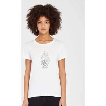 T-shirt Volcom Camiseta Chica Radical Daze - Star White