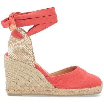 Sandales Castaner Espadrilles Castañer Carina en tissu saumoné