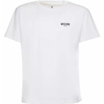 T-shirt Moschino T-shirt logo blanc noir