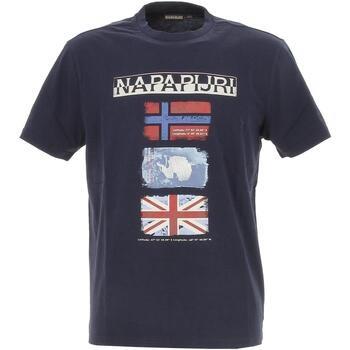 T-shirt Napapijri S-gorfou blu marine