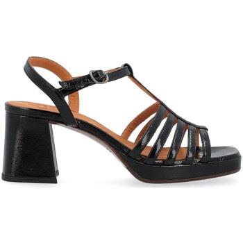 Chaussures escarpins Chie Mihara Sandale à talon Genial en cuir noir