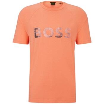 T-shirt BOSS T-SHIRT ORANGE REGULAR EN COTON STRETCH AVEC LOGO DE LA