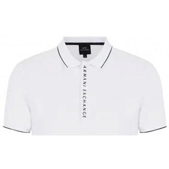 T-shirt EAX Polo homme Armani blanc 8NZF71 ZJH2Z 1100