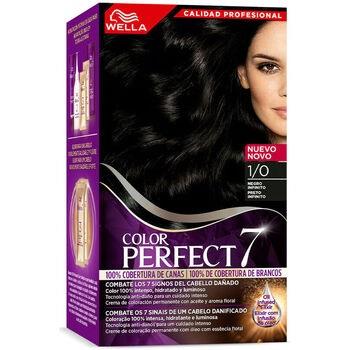 Colorations Wella Color Perfect 7 Couverture 100 % Des Gris 1/0 Noir I...