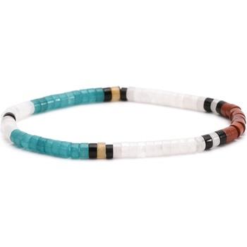 Bracelets Sixtystones Bracelet Perles Heishi Jaspe Blanc -Medium-18cm