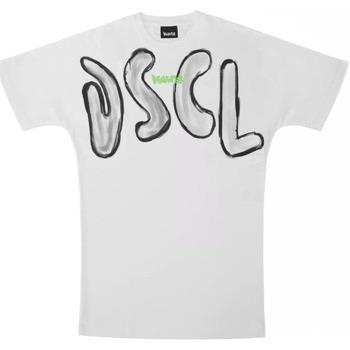 T-shirt Disclaimer T-shirt blanc logo gris