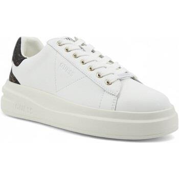 Chaussures Guess Sneaker Donna White Brown FLJELBFAL12