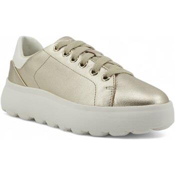 Chaussures Geox Spherica Sneaker Donna Gold Optic White D45TCC0BVBCC2X...
