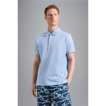 T-shirt Paul &amp; Shark Polo bleu clair en coton bio