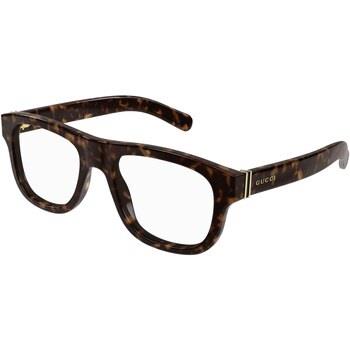 Lunettes de soleil Gucci GG1509O Cadres Optiques, Havana/Transparent, ...