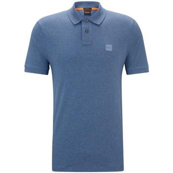 T-shirt BOSS Polo bleu stretch