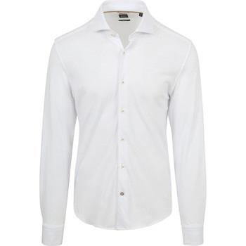 Chemise BOSS Chemise Hal Jersey Blanche