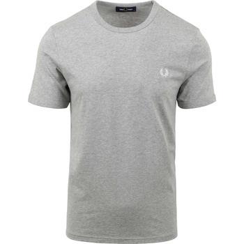 T-shirt Fred Perry T-Shirt Ringer M3519 Gris Clair