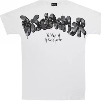 T-shirt Disclaimer t-shirt blanc imprimé noir