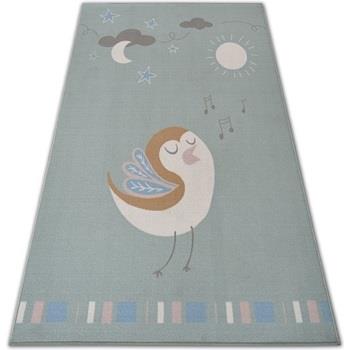 Tapis Rugsx TAPIS d`enfant LOKO Petit Oiseau vert antidérapan 120x170 ...