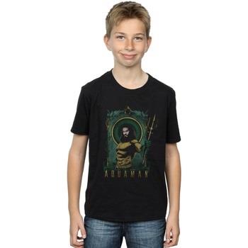 T-shirt enfant Dc Comics Aquaman Framed Trident