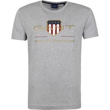 T-shirt Gant T-shirt Logo Gris