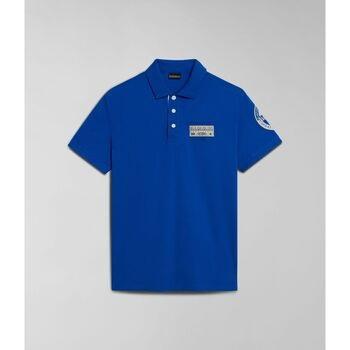 T-shirt Napapijri E-AMUNDSEN NP0A4H6A-B2L BLUE LAPIS