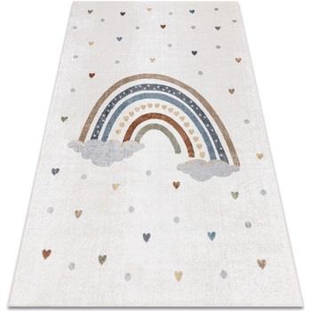 Tapis Rugsx Tapis BONO 724 ARC-EN-CIEL, COEUR crème / 140x190 cm