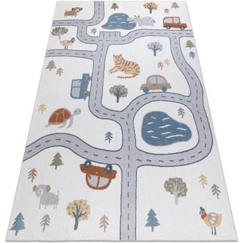 Tapis Rugsx Tapis BONO 8283 Rue, animaux crème / 80x150 cm