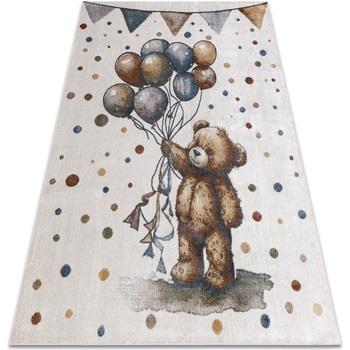 Tapis Rugsx Tapis BONO 9614 Ours, des ballons crème 140x190 cm