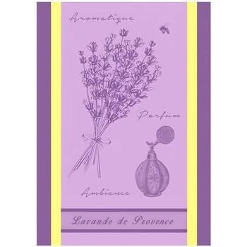 Torchons Autrefois Torchon de cuisine en coton jacquard violet - Lavan...