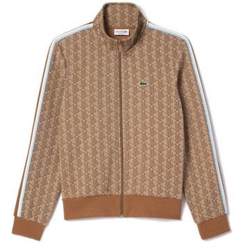 Sweat-shirt Lacoste SWEATSHIRT ZIPPÉ PARIS JACQUARD MONOGRAMME MARRON