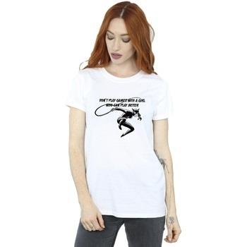 T-shirt Dc Comics Catwoman Don't Play Games